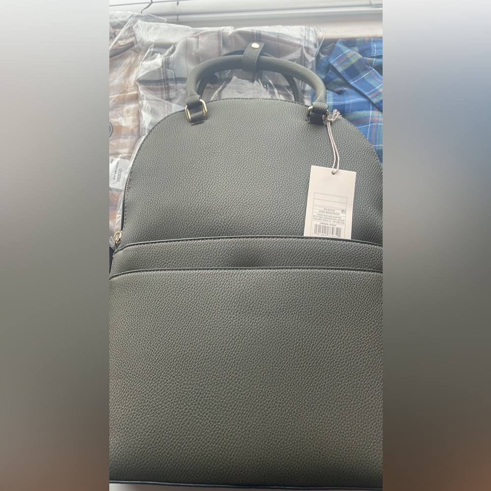 A new day green backpack